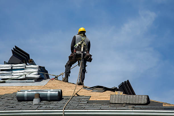 Professional Roof Repair technician working in New Liberty, IA
